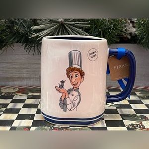 Brand NEW w/Tags Rae Dunn Disney ANYONE ONE CAN COOK Mug feat. Linguini & Remy